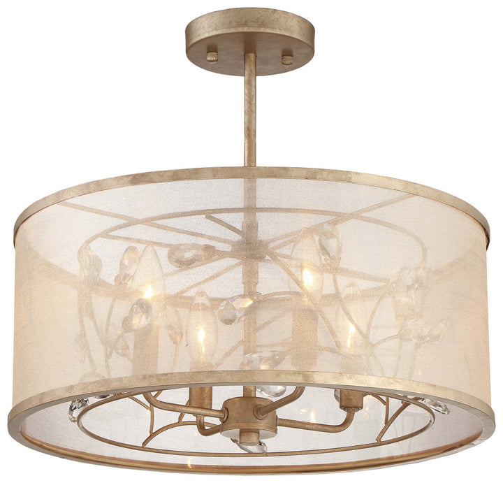 Minka-Lavery Sara'S Jewel 4434-252 Ceiling Light - Nanti Champaign Silver