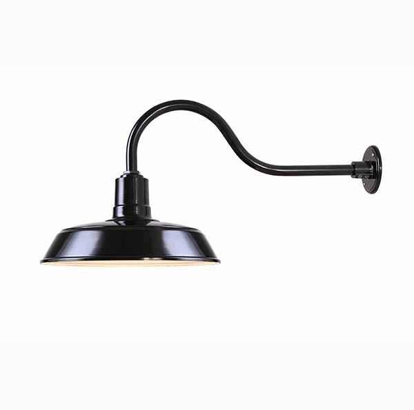 Canarm Lighting BL16WACBK  Barn Light Outdoor Black - Aluminum