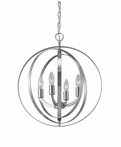Canarm Meridian ICH182B04BN18 Chandelier Light - Brushed Nickel