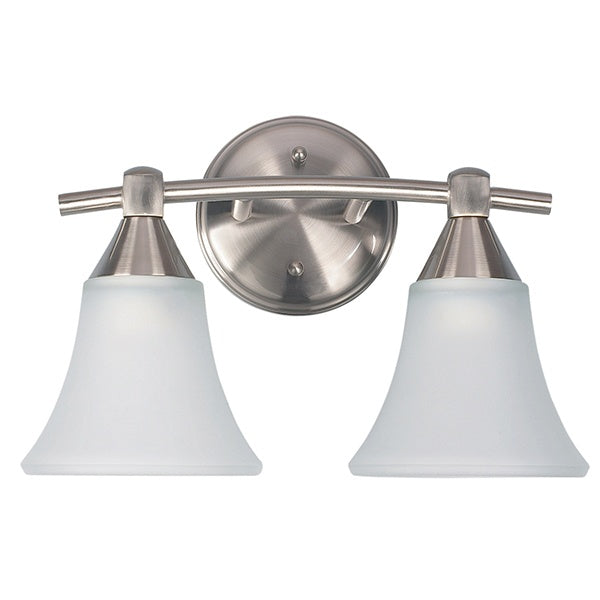 Canarm Grace IVL221A02BPT Bath Vanity Light 13 in. wide - Brushed Pewter