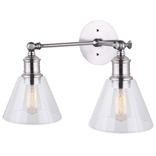 Canarm Larken IVL628A02BN Bath Vanity Light 17 in. wide - Brushed Nickel