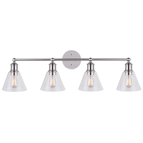 Canarm Larken IVL628A04BN Bath Vanity Light 35 in. wide - Brushed Nickel