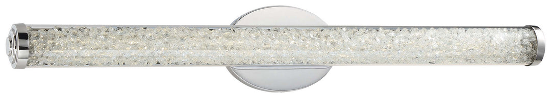 George Kovacs Diamonds P1193-077-L Bath Vanity Light 32 in. wide - Chrome