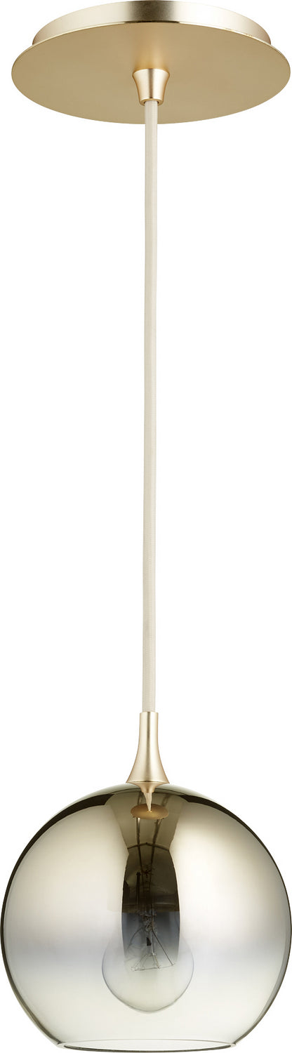 Quorum  889-2020 Pendant Light - Satin Gold W/ Light Gold Ombre