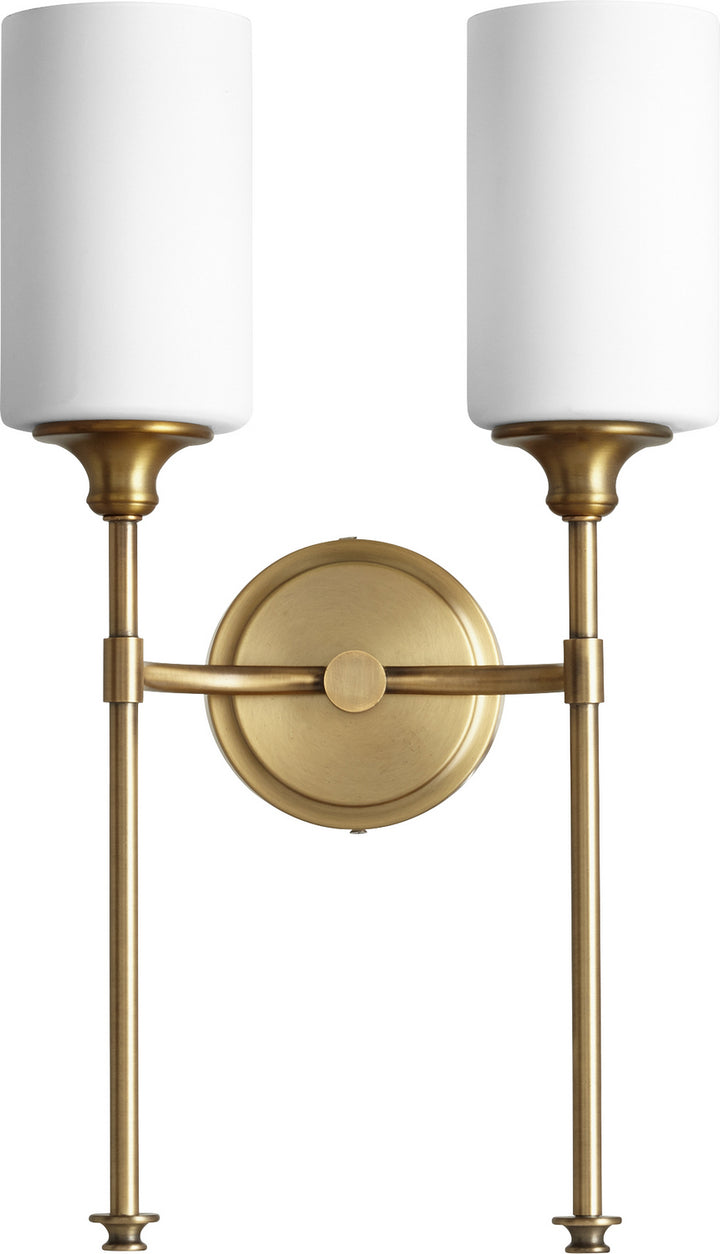 Quorum Celeste 5309-2-80 Wall Sconce Light - Aged Brass