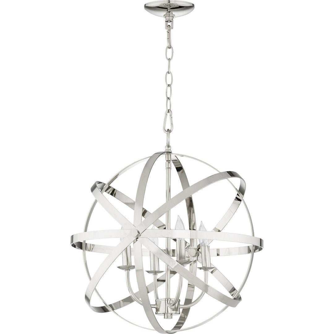 Quorum Celeste 6009-4-62 Chandelier Light - Polished Nickel