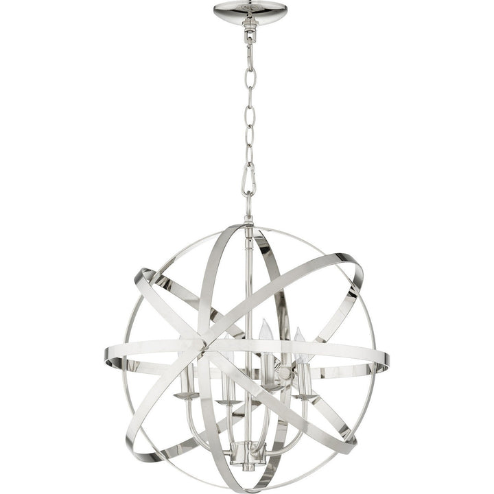 Quorum Celeste 6009-4-62 Chandelier Light - Polished Nickel