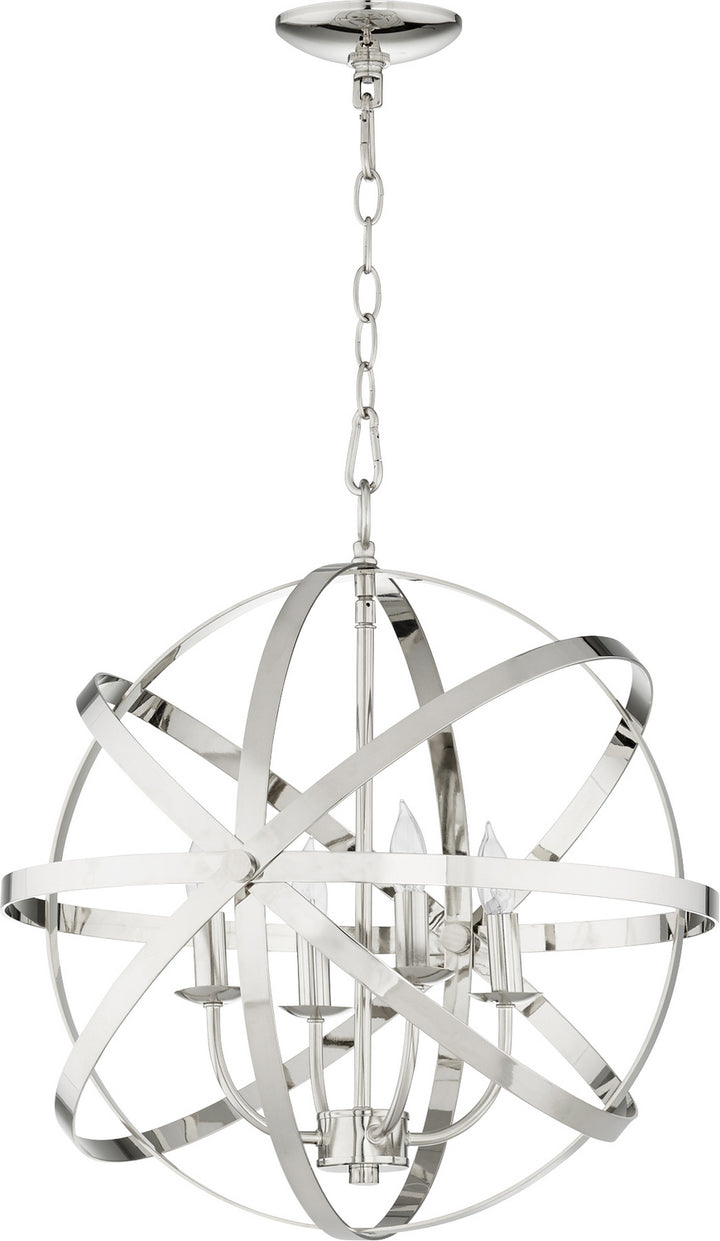 Quorum Celeste 6009-4-62 Chandelier Light - Polished Nickel