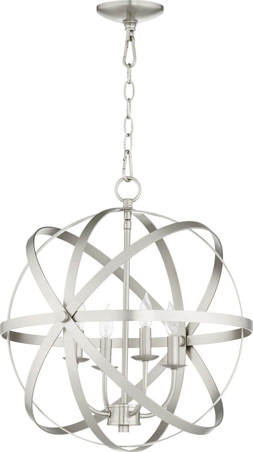 Quorum Celeste 6009-4-65 Chandelier Light - Satin Nickel