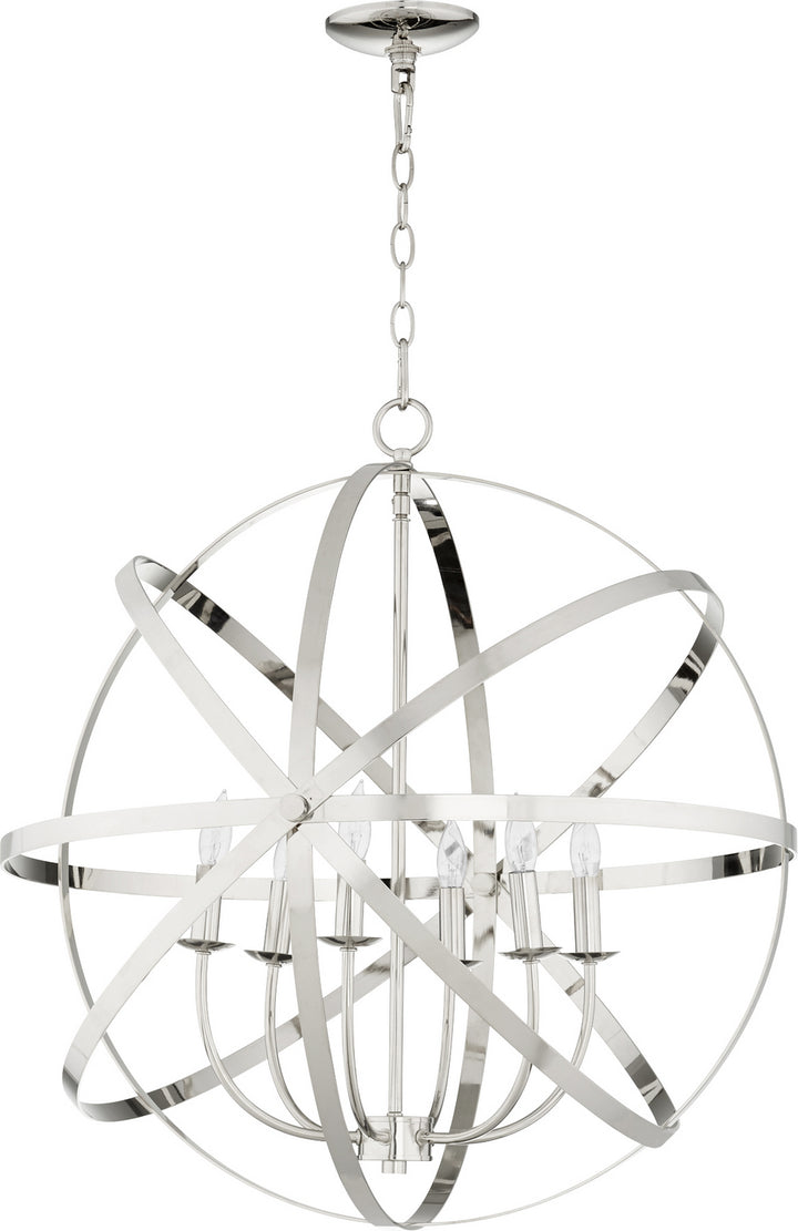 Quorum Celeste 6009-6-62 Chandelier Light - Polished Nickel