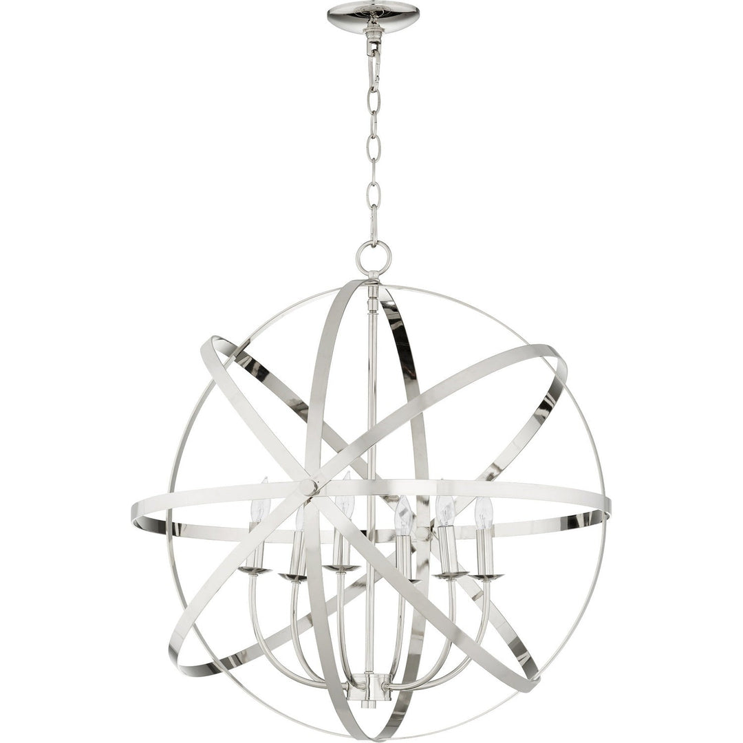 Quorum Celeste 6009-6-62 Chandelier Light - Polished Nickel