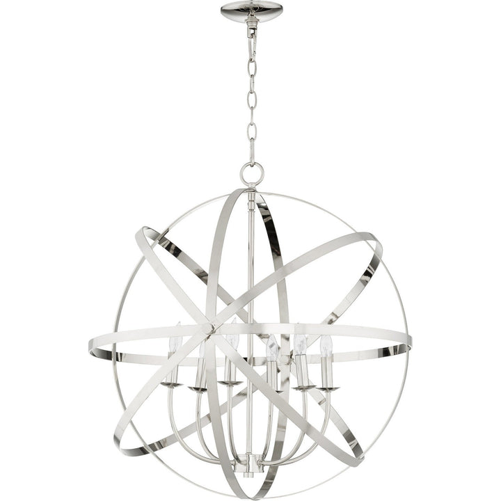 Quorum Celeste 6009-6-62 Chandelier Light - Polished Nickel