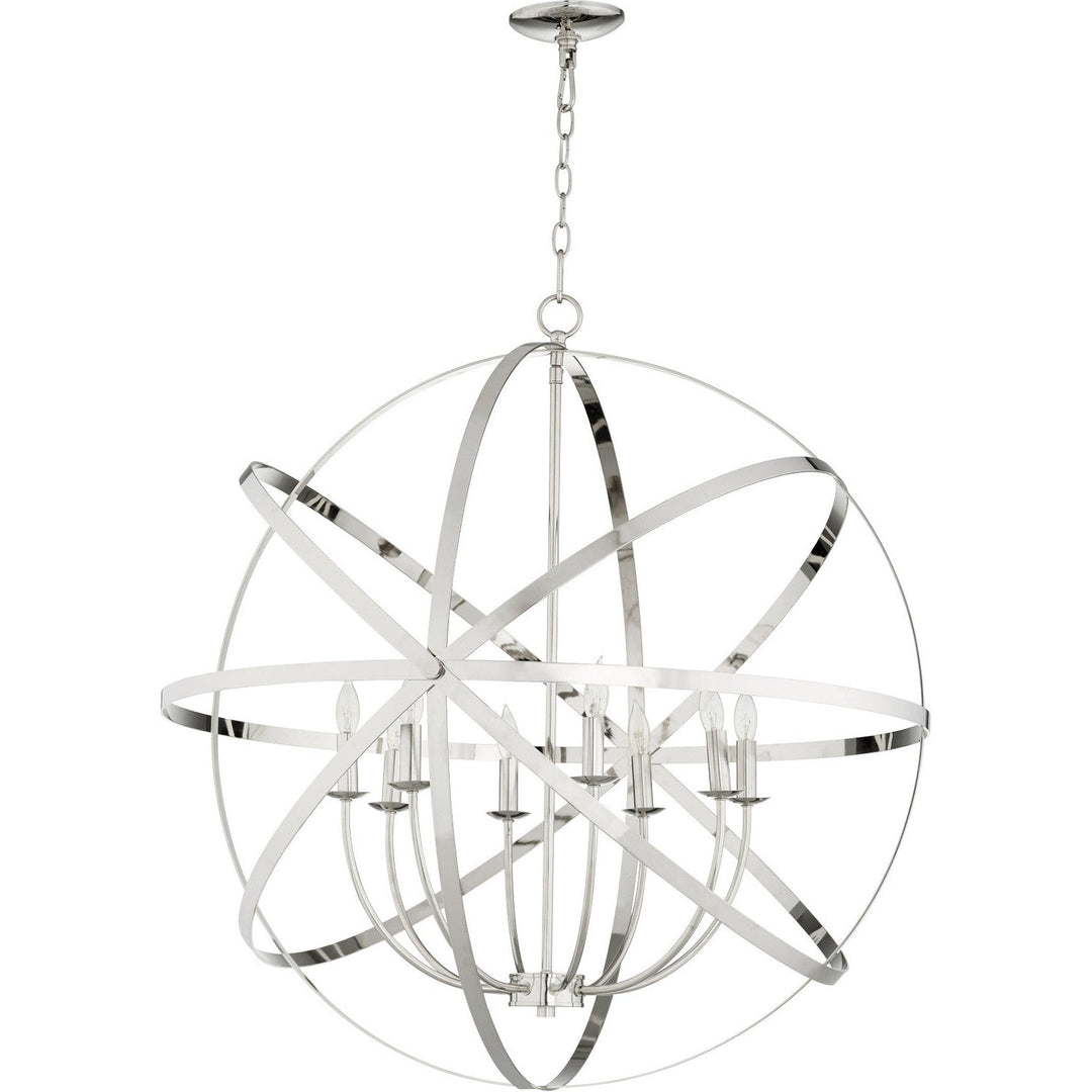 Quorum Celeste 6009-8-62 Chandelier Light - Polished Nickel