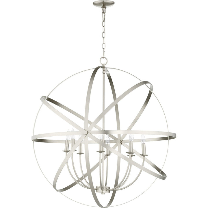 Quorum Celeste 6009-8-65 Chandelier Light - Satin Nickel