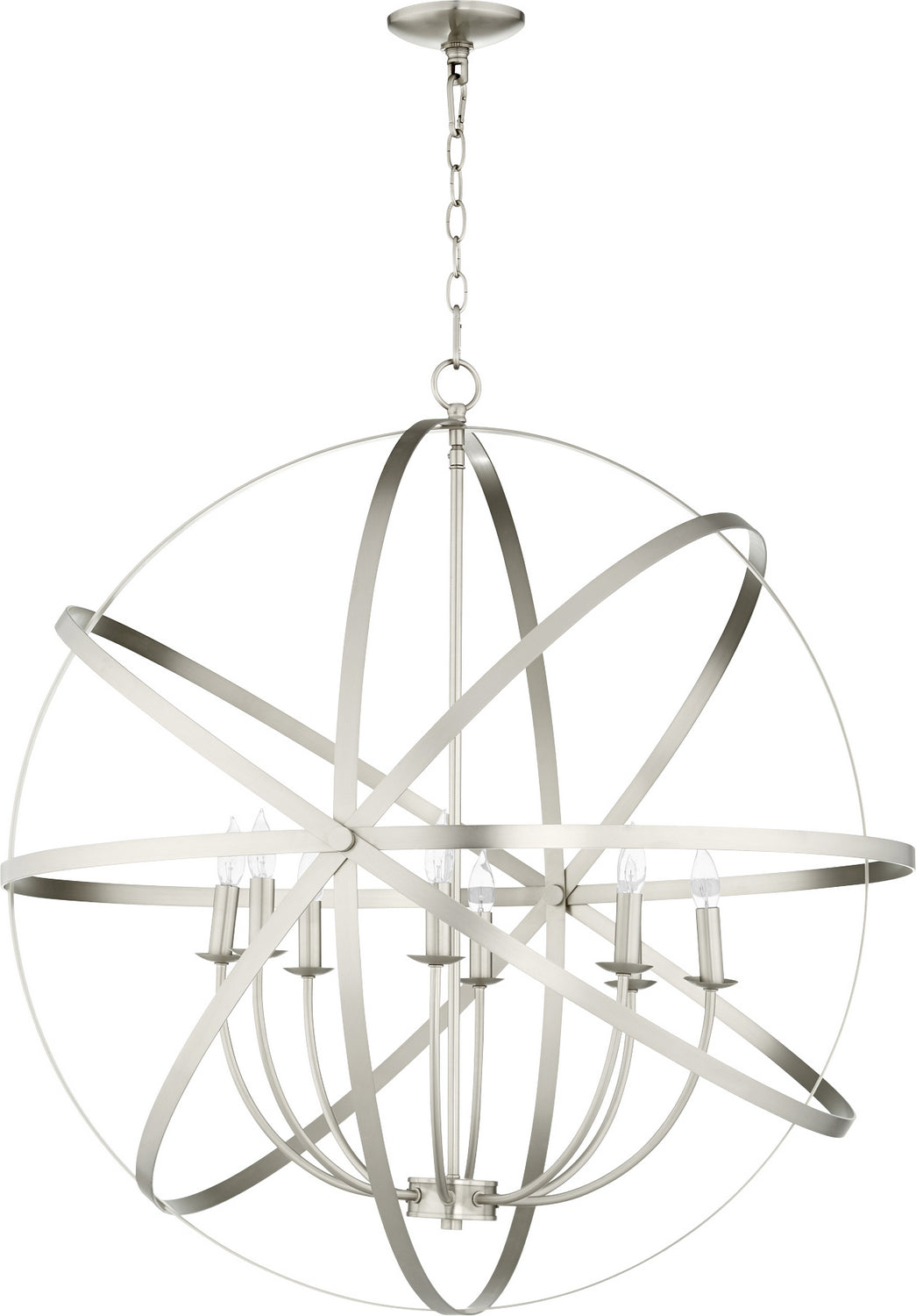 Quorum Celeste 6009-8-65 Chandelier Light - Satin Nickel