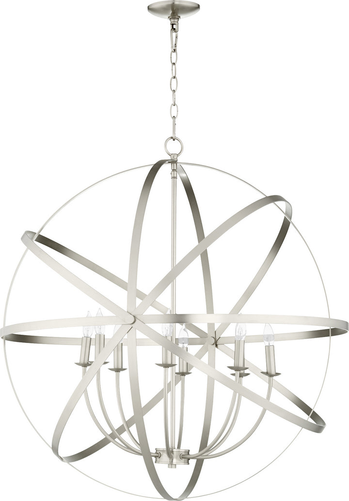 Quorum Celeste 6009-8-65 Chandelier Light - Satin Nickel