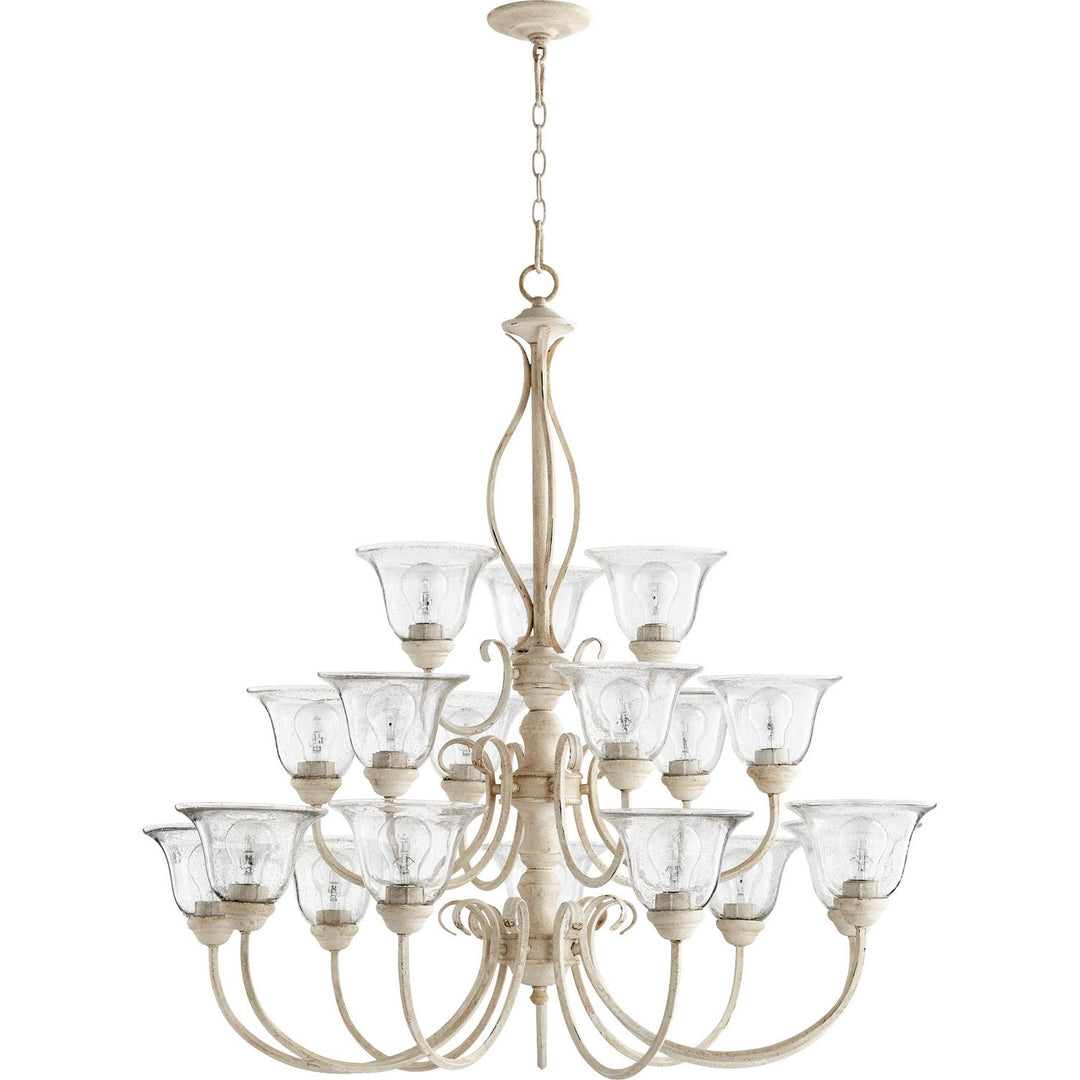 Quorum Spencer 6010-18170 Chandelier Light - Persian White w/ Clear/Seeded