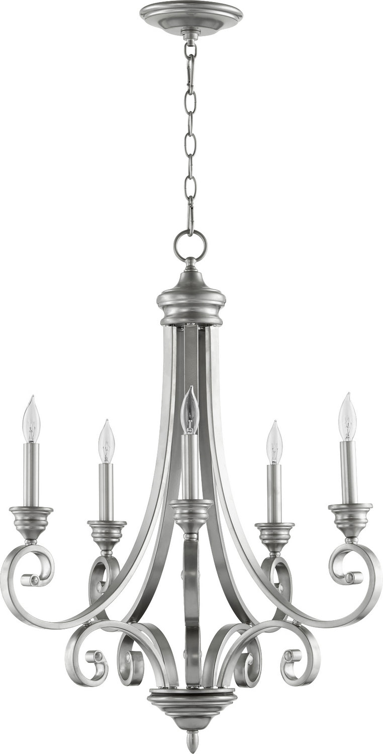 Quorum Bryant 6054-5-64 Chandelier Light - Classic Nickel