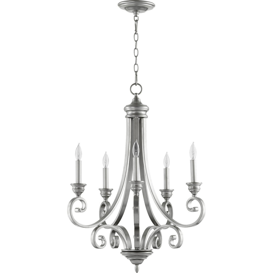 Quorum Bryant 6054-5-64 Chandelier Light - Classic Nickel