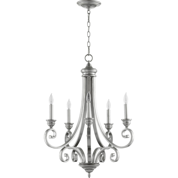 Quorum Bryant 6054-5-64 Chandelier Light - Classic Nickel