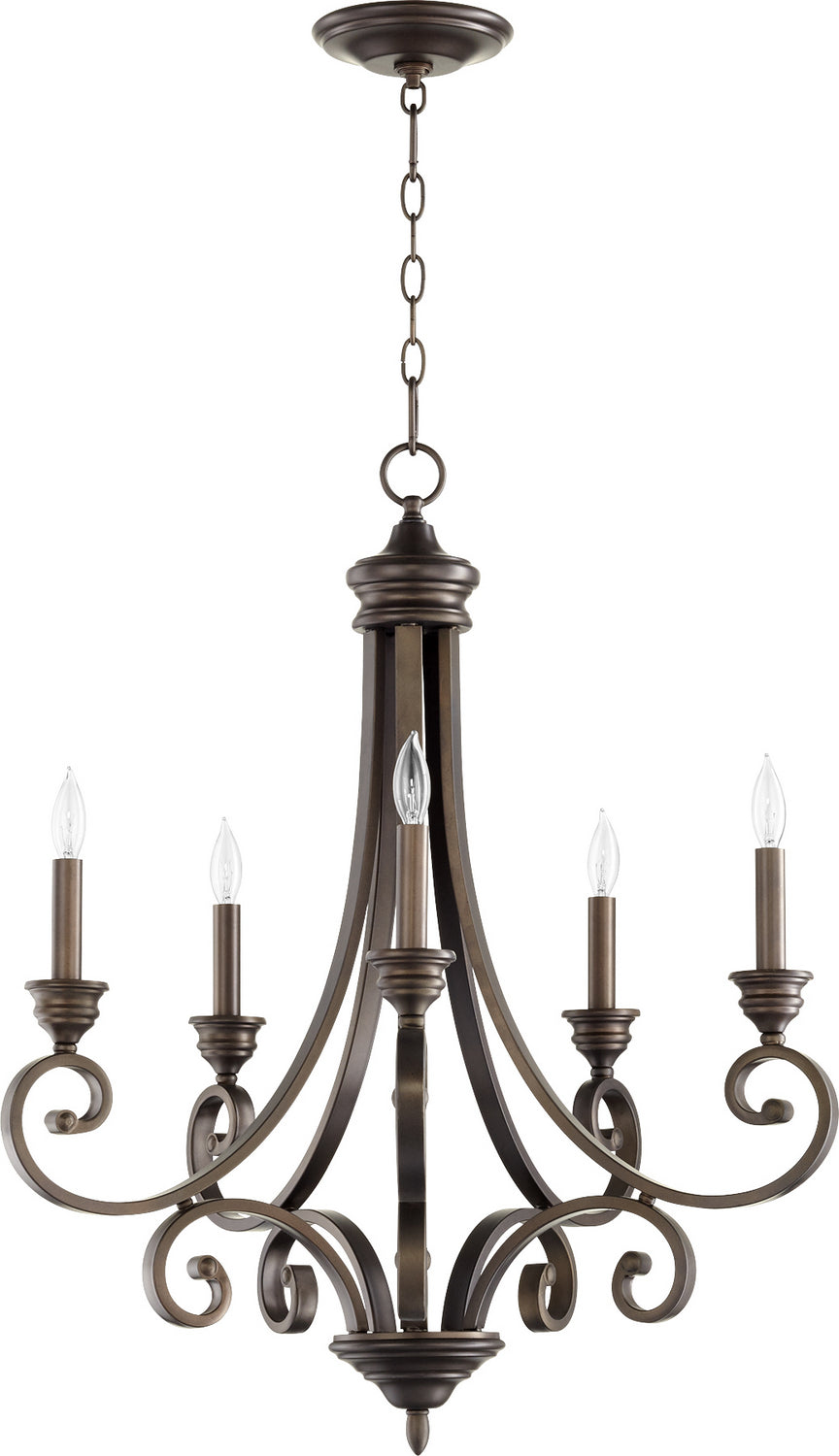 Quorum Bryant 6054-5-86 Chandelier Light - Oiled Bronze