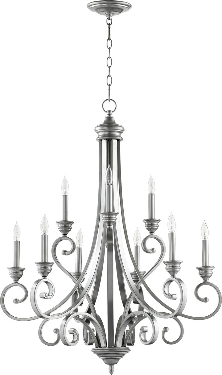 Quorum Bryant 6054-9-64 Chandelier Light - Classic Nickel