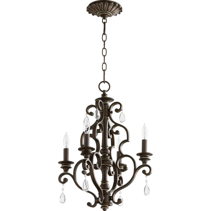 Quorum San Miguel 6073-4-39 Chandelier Light - Vintage Copper
