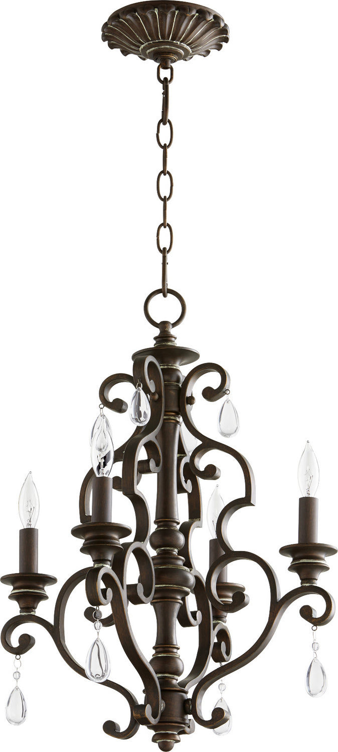 Quorum San Miguel 6073-4-39 Chandelier Light - Vintage Copper