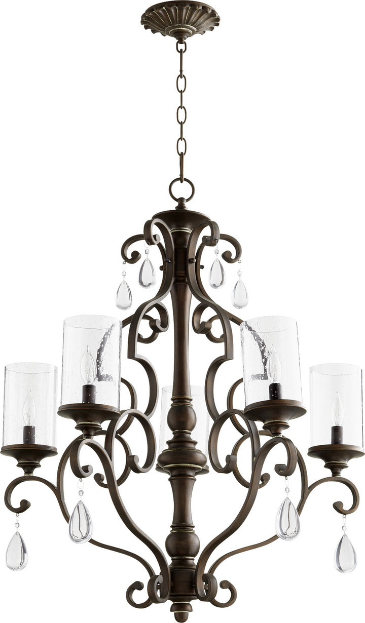 Quorum San Miguel 6073-5-39 Chandelier Light - Vintage Copper