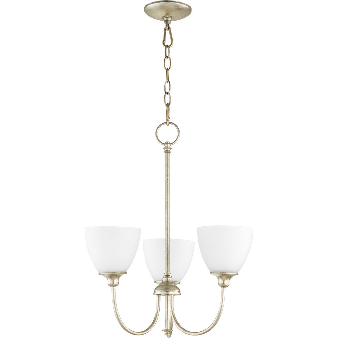 Quorum Celeste 6109-3-60 Chandelier Light - Aged Silver Leaf