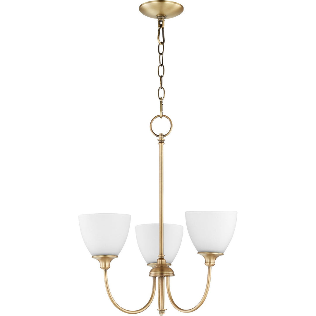 Quorum Celeste 6109-3-80 Chandelier Light - Aged Brass