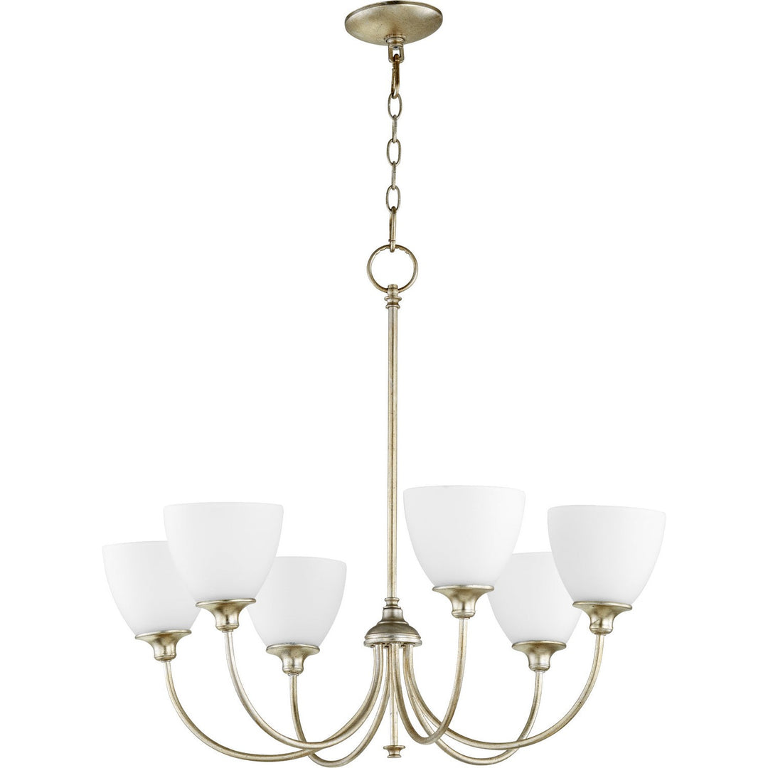 Quorum Celeste 6109-6-60 Chandelier Light - Aged Silver Leaf