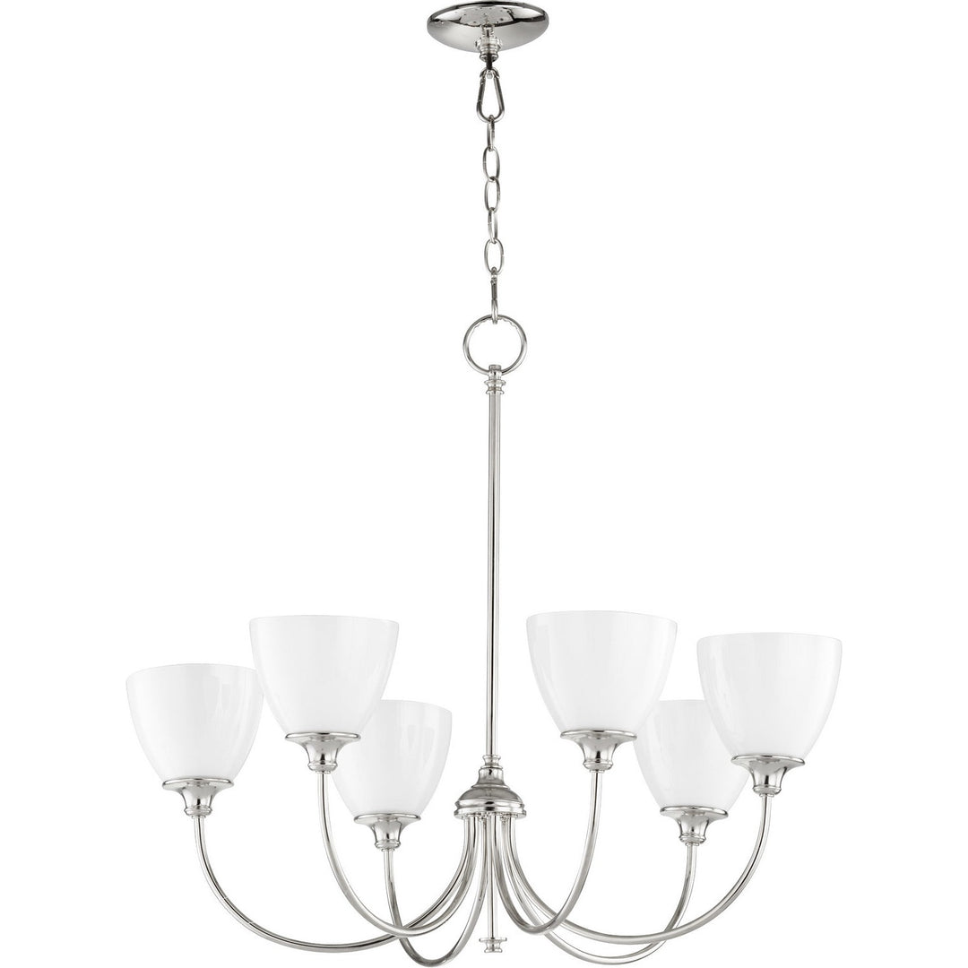 Quorum Celeste 6109-6-62 Chandelier Light - Polished Nickel