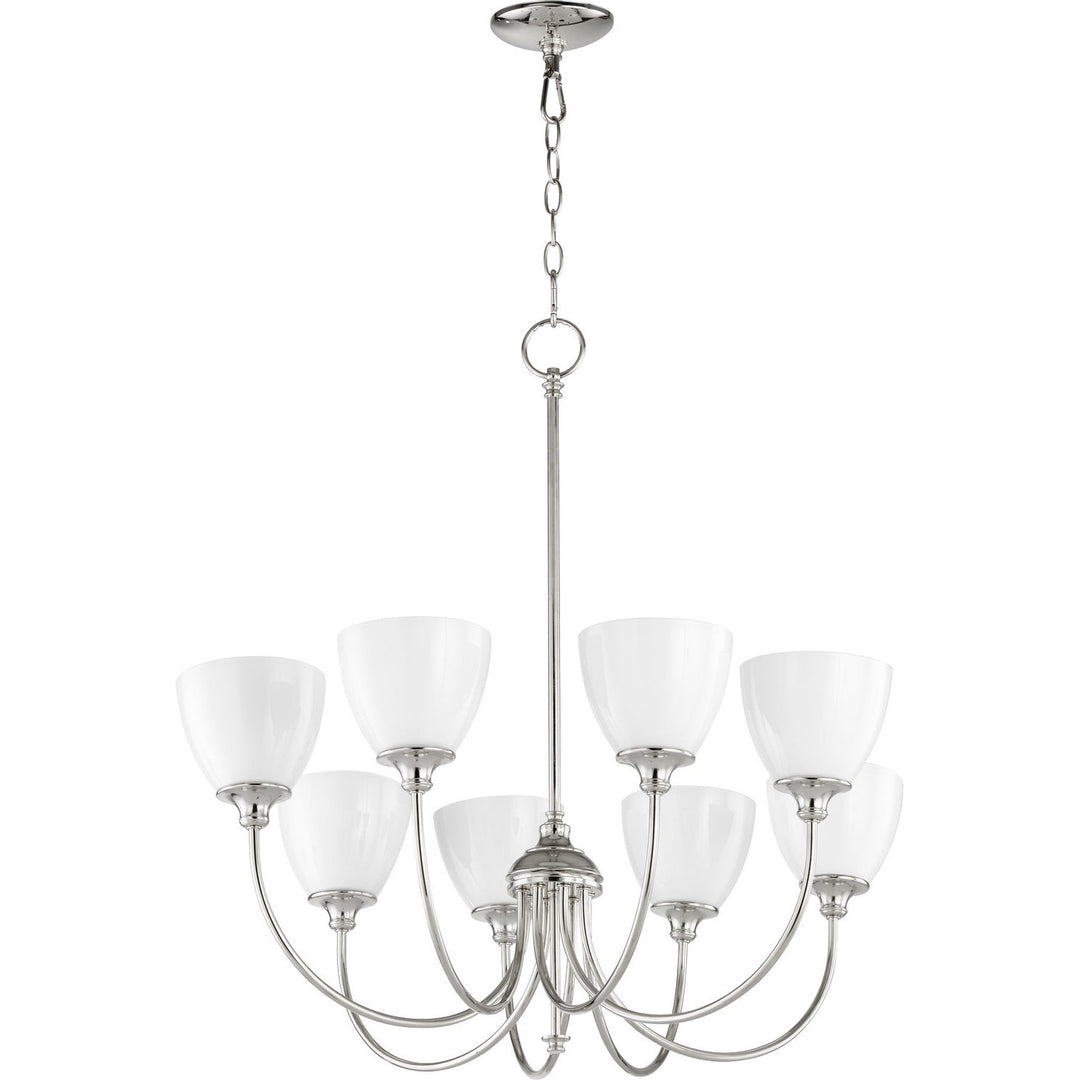 Quorum Celeste 6109-8-62 Chandelier Light - Polished Nickel