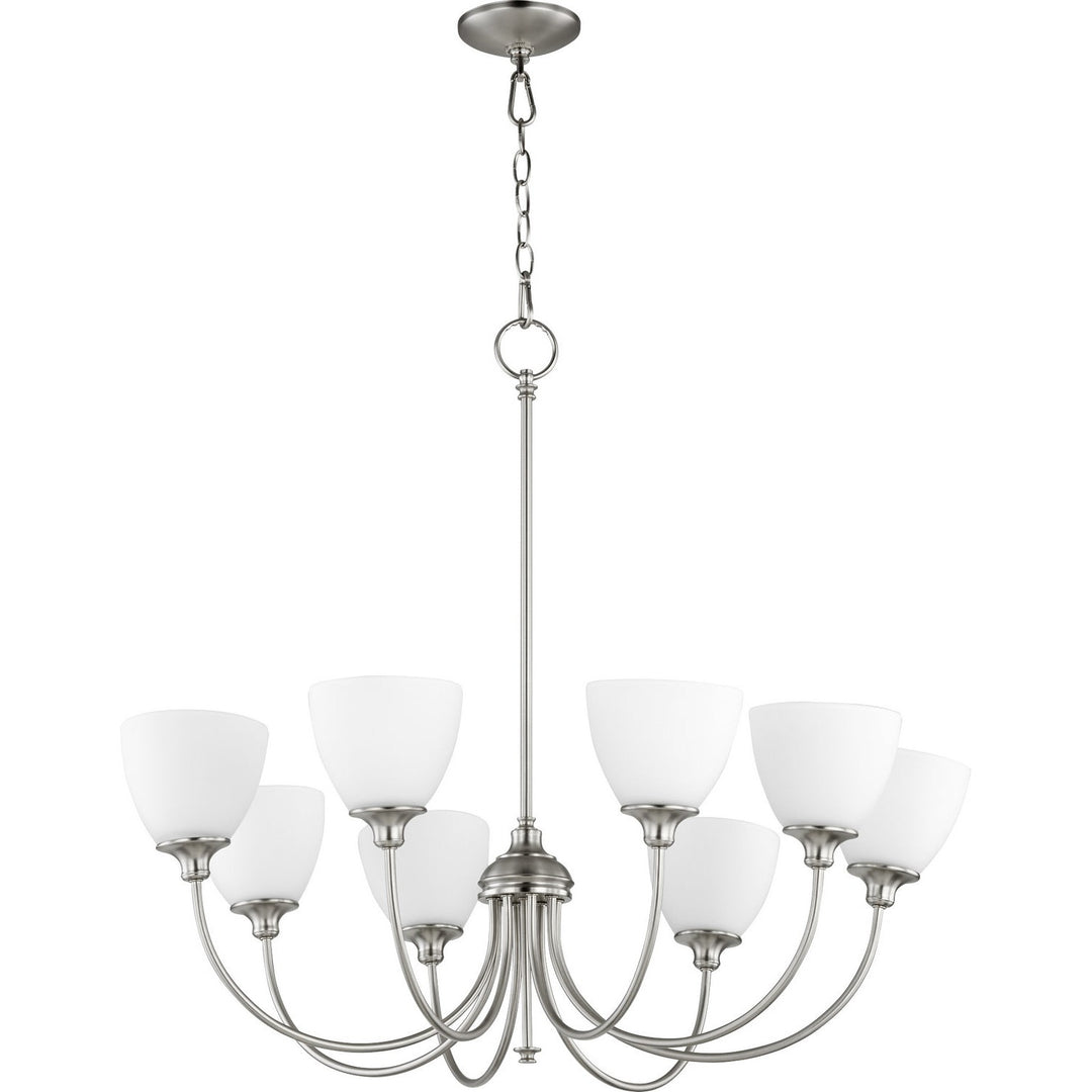 Quorum Celeste 6109-8-65 Chandelier Light - Satin Nickel