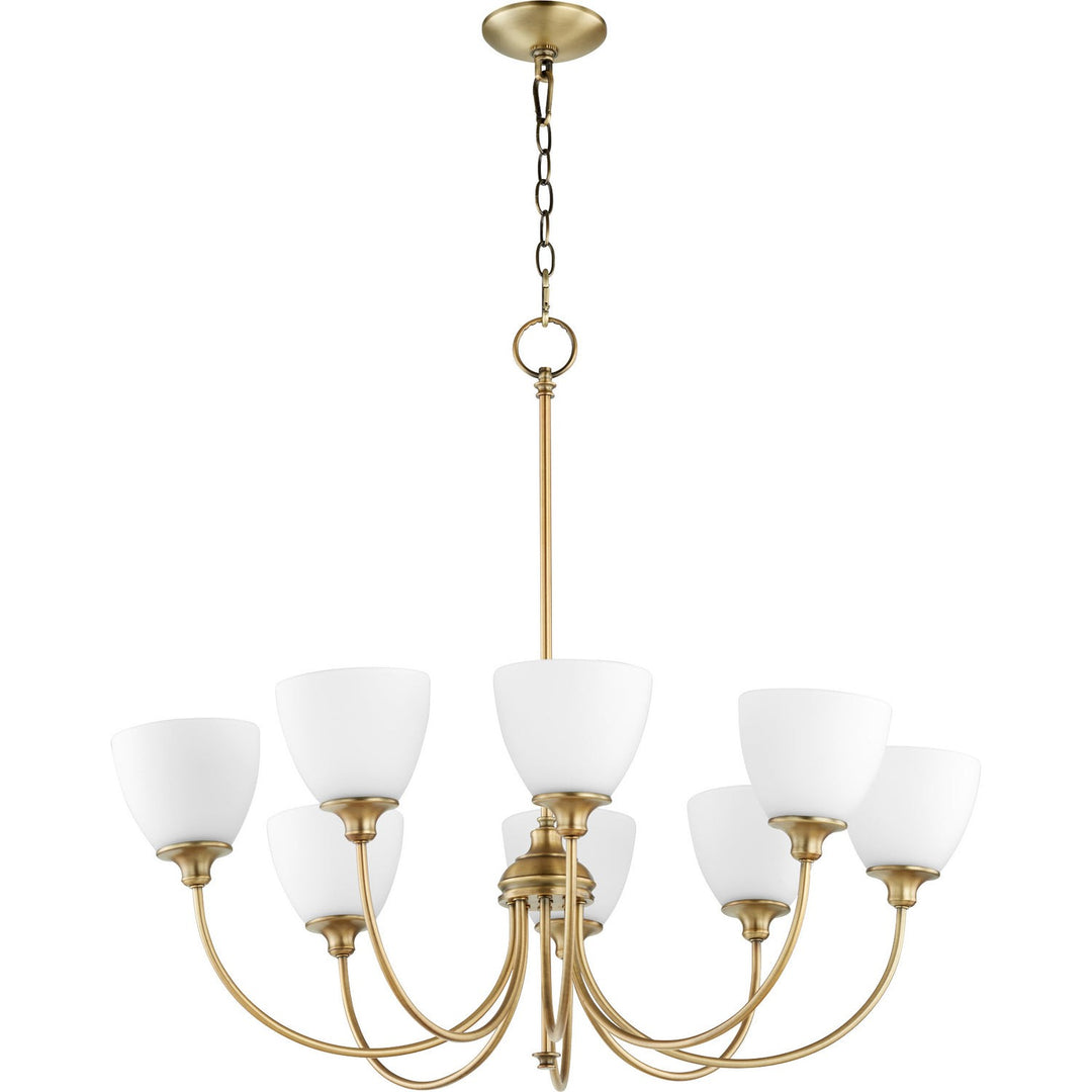 Quorum Celeste 6109-8-80 Chandelier Light - Aged Brass