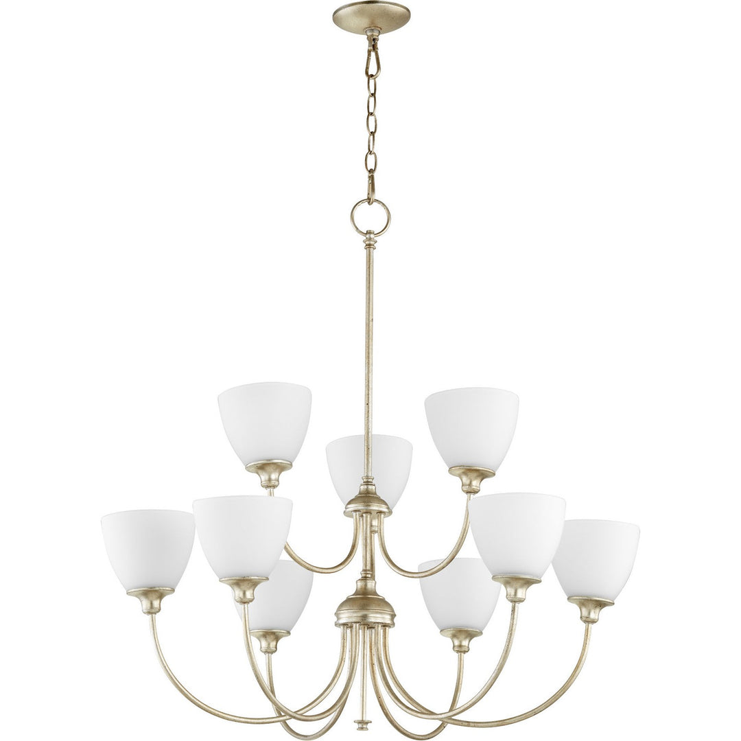 Quorum Celeste 6109-9-60 Chandelier Light - Aged Silver Leaf