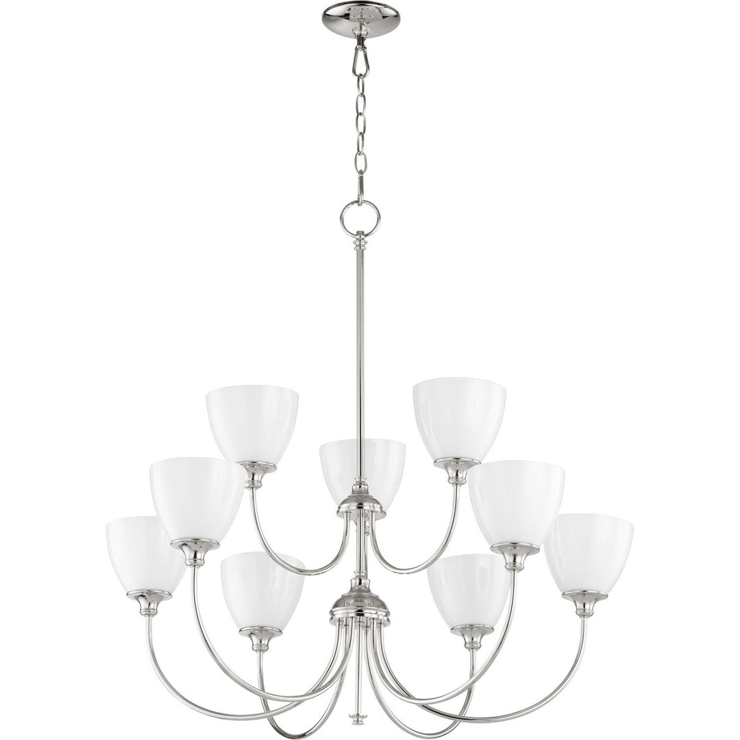 Quorum Celeste 6109-9-62 Chandelier Light - Polished Nickel