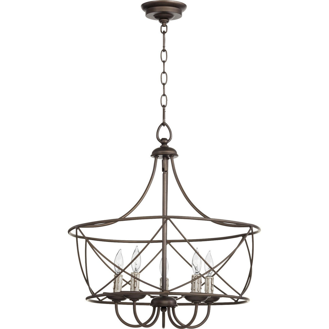 Quorum Cilia 6416-5-86 Chandelier Light - Oiled Bronze