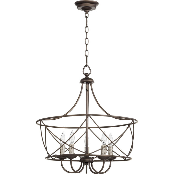 Quorum Cilia 6416-5-86 Chandelier Light - Oiled Bronze