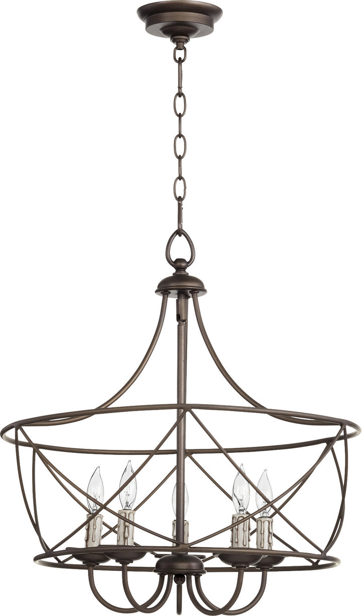 Quorum Cilia 6416-5-86 Chandelier Light - Oiled Bronze