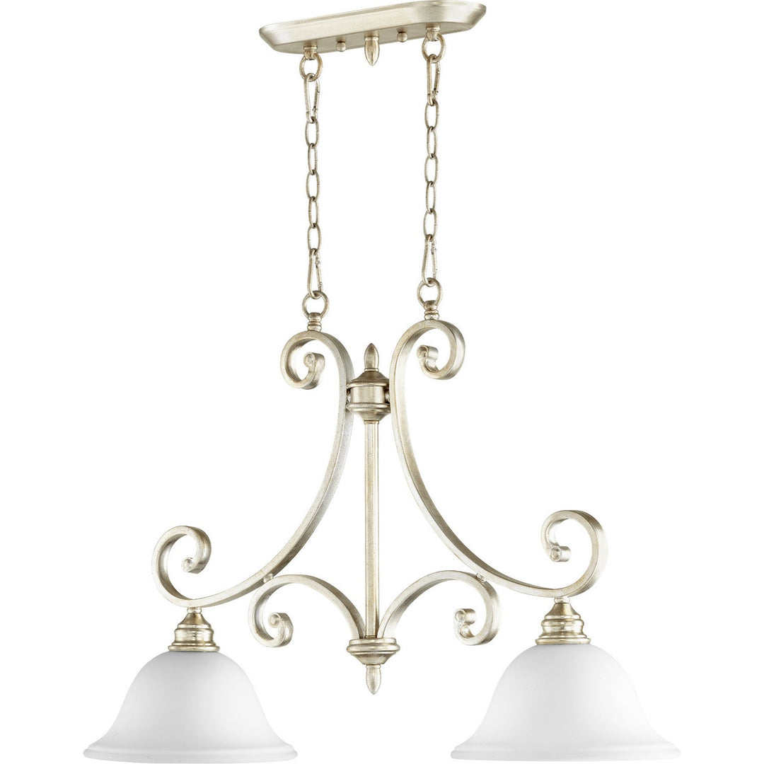 Quorum Bryant 6554-2-60 Pendant Light - Aged Silver Leaf