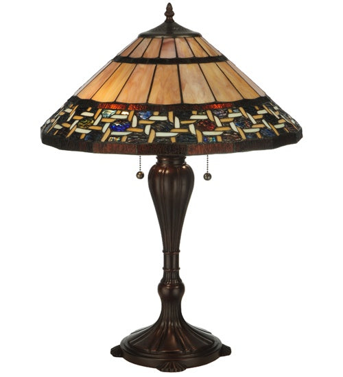 Meyda Tiffany Lighting 125114 Ilona Table Lamp Lamp Bronze / Dark