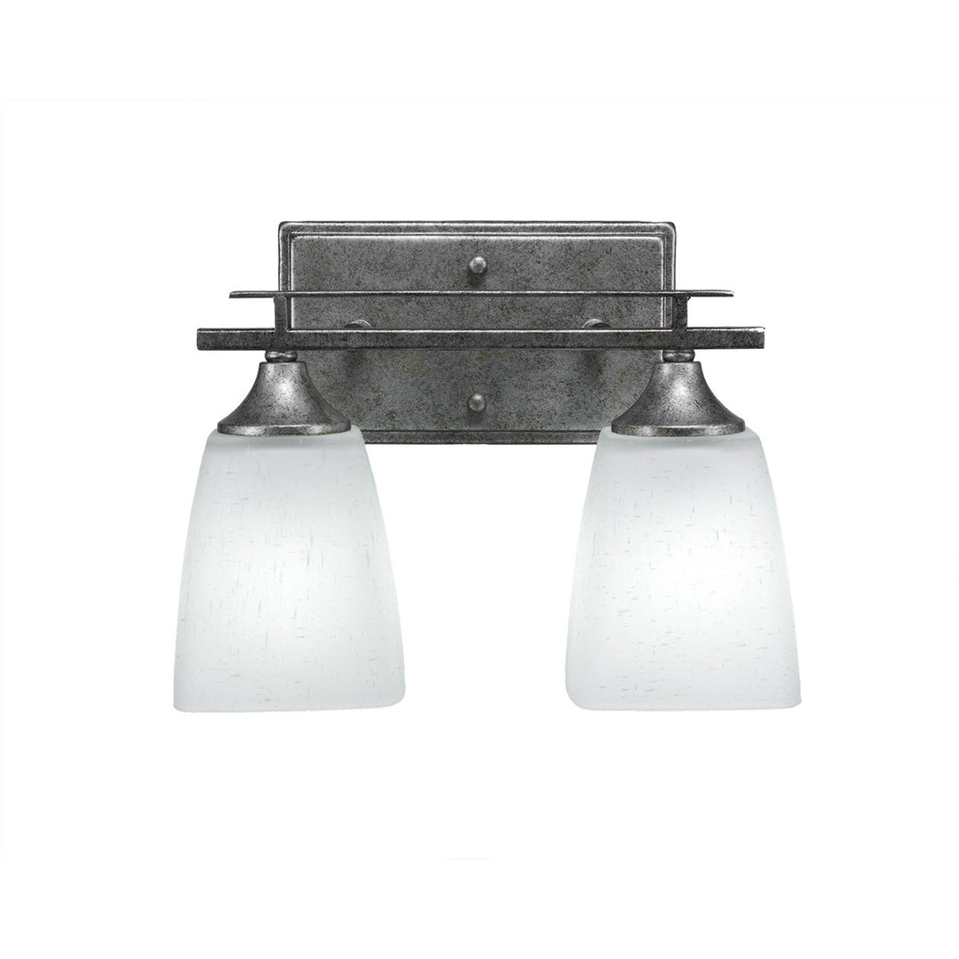 Toltec Uptowne 132-as-460 Bath Vanity Light 11 in. wide - Aged Silver