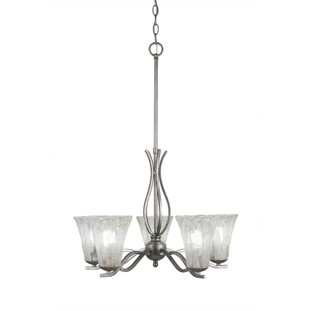 Toltec Revo 245-as-729 Chandelier Light - Aged Silver