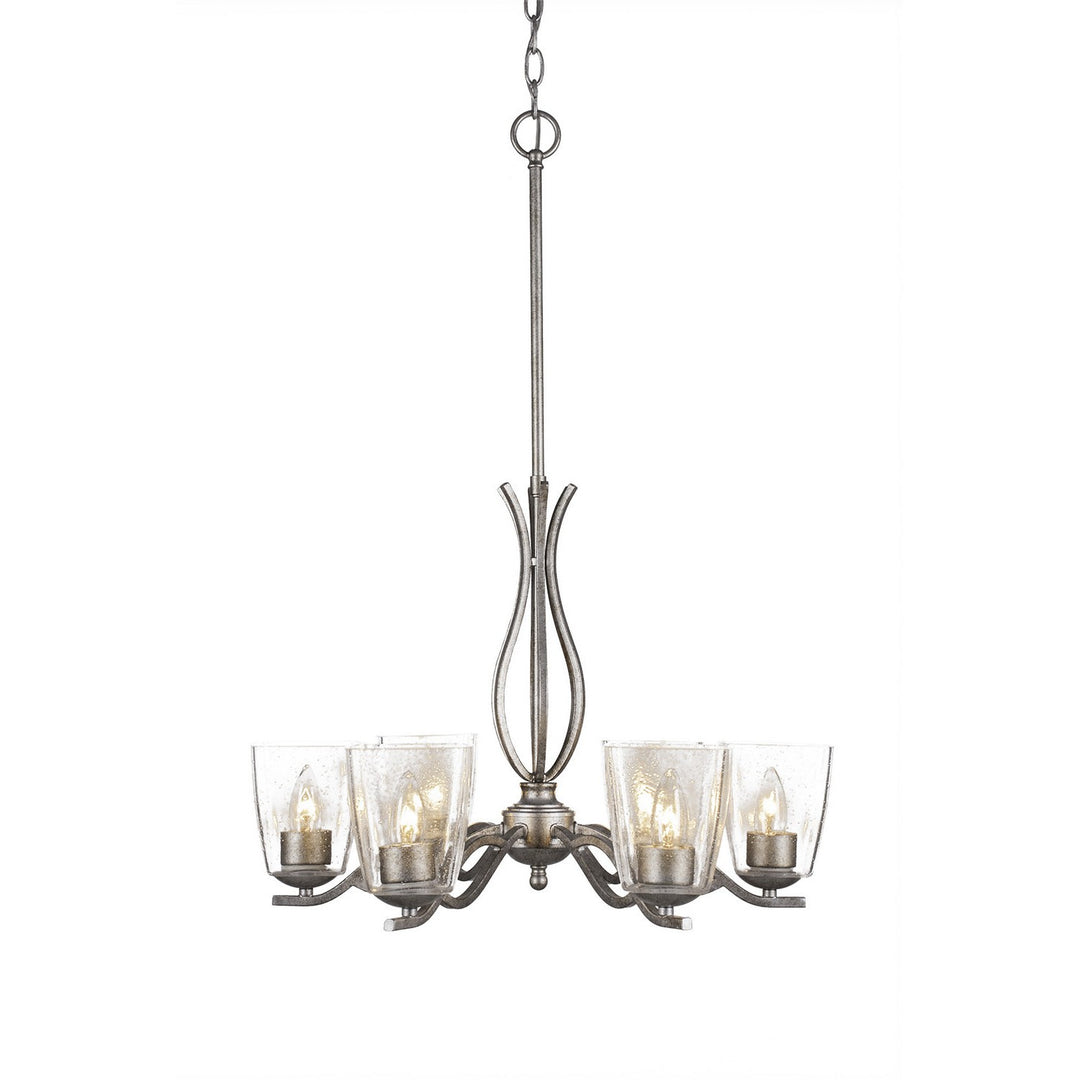 Toltec Revo 246-as-461 Chandelier Light - Aged Silver