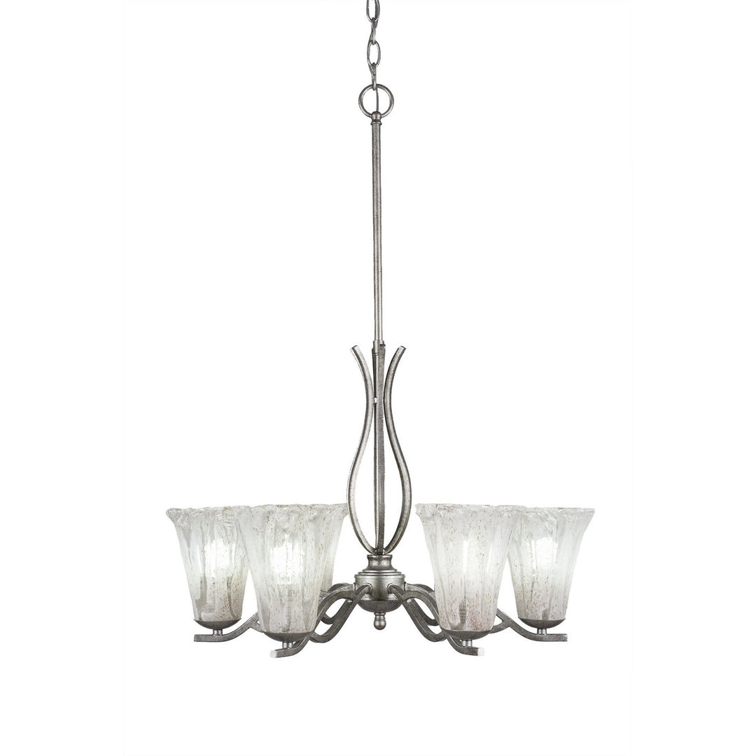 Toltec Revo 246-as-729 Chandelier Light - Aged Silver