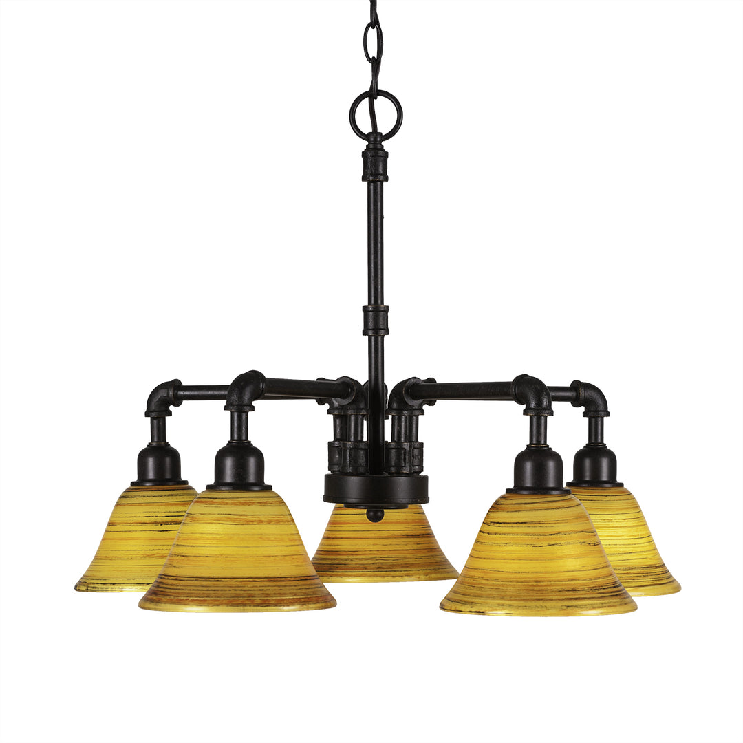 Toltec Vintage 285-dg-454 Chandelier Light - Dark Granite