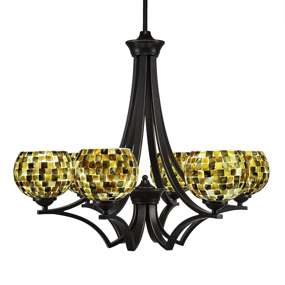 Toltec Zilo 566-dg-407 Chandelier Light - Dark Granite