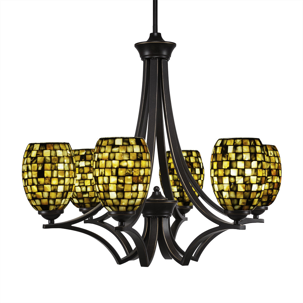 Toltec Zilo 566-dg-408 Chandelier Light - Dark Granite